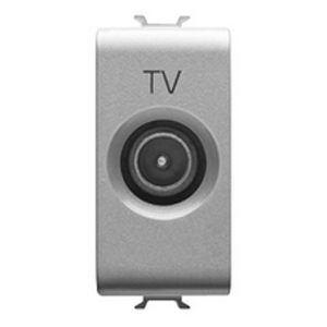 Priza TV De trecere Tata 1 modul CH/Gri Titan - GW14362 - 8011564266759