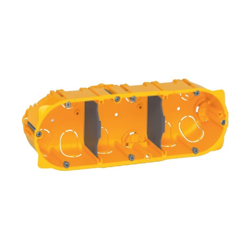 Doza 080043 Batibox pentru Gips-Carton 3 posturi 6-8 module 40mm - 080043 - 3245060800437