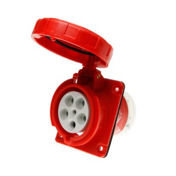 Priza industriala fixa 10G 3P+N+T 63A 400V 6h, Rosu, IP67 - GW63254 - 8011564023543 Priza industriala fixa 10G 3P+N+T 63A 400V 6h, Rosu, IP67 - GW63254 - 8011564023543