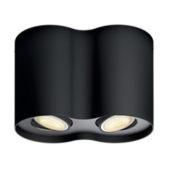 Spot LED aplicat Philips HUE Pillar Negru cu intrerupator dimabil - 929003046401 - 8719514338425 - 871951433842500