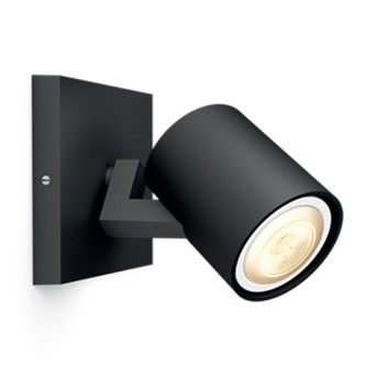 Spot LED aplicat Philips HUE Runner Negru, intrerupator dimabil inclus - 915005915601 - 8718696175354