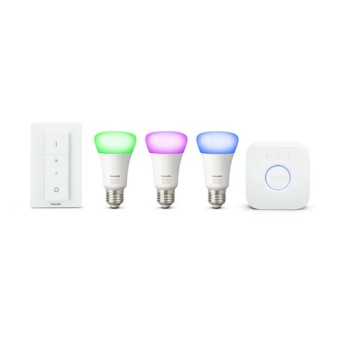 Philips HUE RGB Starter Kit 3 becuri RGB + 1 consola + 1 intrerupator dimabil - 929001257361 - 8718696728796 Philips HUE RGB Starter Kit 3 becuri RGB + 1 consola + 1 intrerupator dimabil - 929001257361 - 8718696728796