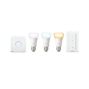 Starter Kit Philips HUE Ambiance A19 bluetooth 8.5W 806lm 2200-6500K E27 3 becuri+1 bridge+1 dimmer - 929002216903 - 8718699673345 Starter Kit Philips HUE Ambiance A19 bluetooth 8.5W 806lm 2200-6500K E27 3 becuri+1 bridge+1 dimmer - 929002216903 - 8718699673345