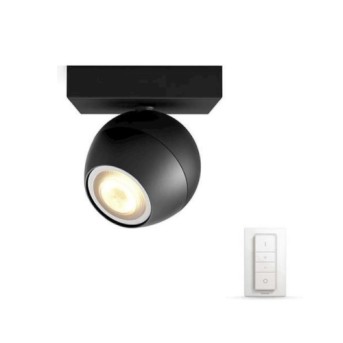 Spot aplicat Philips HUE Buckram Negru bec LED intrerupator dimabil inclus - 929003048701 - 8719514339248 - 871951433924800