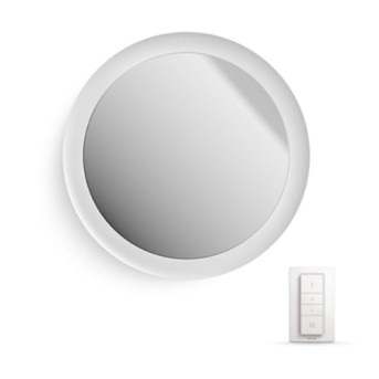 HUE Kit Aplica Adore cu oglinda LED 2550lm BT Ambiance (1 Hue Adore + dimmer) Alb IP44 - 929003056801 - 8719514340992 - 871951434099200