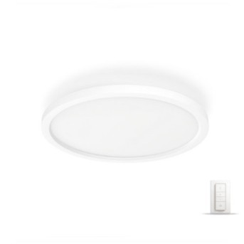 Plafoniera HUE Aurelle rotunda LED 2450lm Bluetooth Ambiance cu dimmer inclus alb - 929003099301 - 8719514382688 - 871951438268800