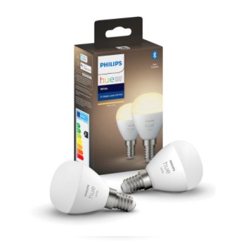 Set 2 Becuri Philips HUE P45 5.7W 470lm 2700K E14 - 929002440604 - 8719514356771 - 871951435677100