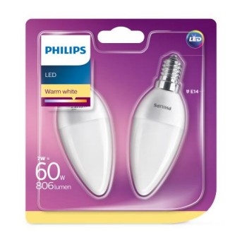 BEL LED candle B38 FR Set 2x7 60W 2700K 806lm E14 15.000h - 929002978632 - 8719514310179 BEL LED candle B38 FR Set 2x7 60W 2700K 806lm E14 15.000h - 929002978632 - 8719514310179