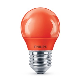 Bec LED Philips colorat P45 3.1 25W RE Rosu E27 - 929001393958 - 8718696748589 - 871869674858901 Bec LED Philips colorat P45 3.1 25W RE Rosu E27 - 929001393958 - 8718696748589 - 871869674858901