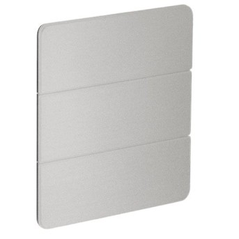 Dynalite PA6BSE-SX-X Masca Frontala Corona (Plastic) 6 Butoane Vertical Silver - PA6BSE-SX-X - 8718696889800 - 871869688980000