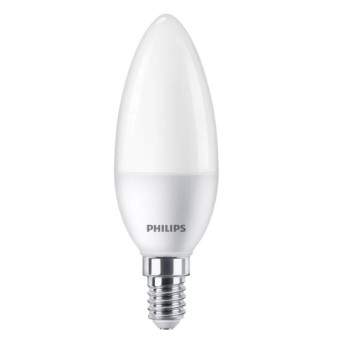 Bec LED forma lumanare B38 FR 7 60W 6500K 806lm dulie E14 - 929002978855 - 8719514309746 - 871951430974600