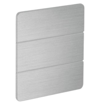 Dynalite PA6BSE-AX-X Masca Frontala Flare (Metal) 6 butoane Vertical Finisaj Aluminium - PA6BSE-AX-X - 8718696890127 - 871869689012700