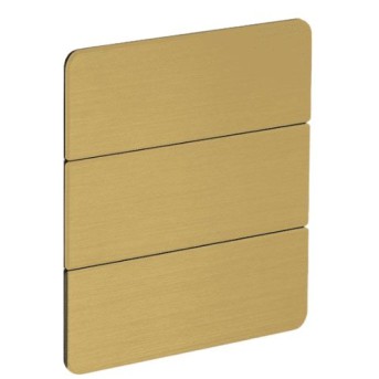 Dynalite PA6BSE-GX-X Masca Frontala Flare (Metal) 6 Butoane Vertical Finisaj Gold - PA6BSE-GX-X - 8718696890165 - 871869689016500