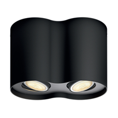Spot LED aplicat Philips HUE Pillar Negru cu intrerupator dimabil - 915005915301 - 8718696175323