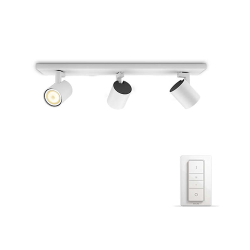 Spot LED triplu aplicat Philips HUE Runner Alb intrerupator dimabil inclus - 929003046201 - 8719514338388 - 871951433838800