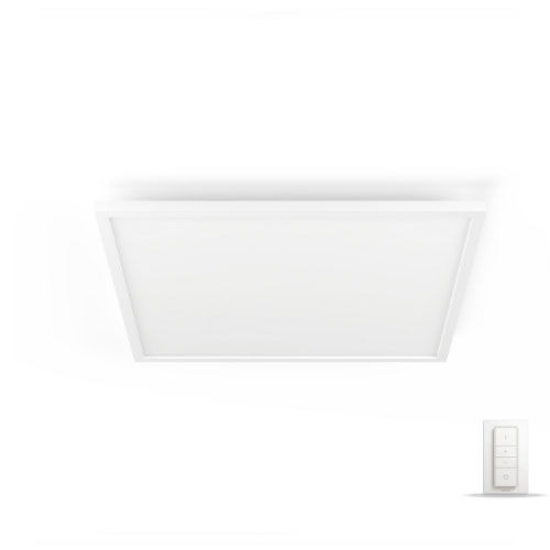 HUE Kit Plafoniera Aurelle patrata LED 3750lm BT Ambiance (1 Hue Aurelle + dimmer) Alb - 929003099001 - 8719514382640 - 871951438264000