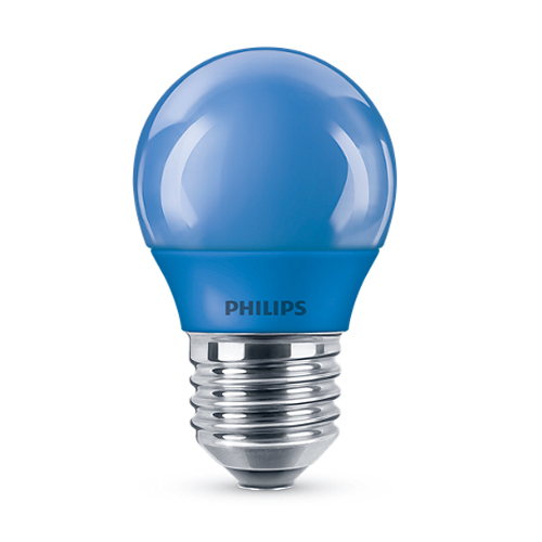 Bec LED Philips colorat P45 3.1 25W BL Albastru E27 - 929001394158 - 8718696748626
