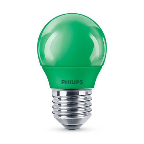 Bec LED Philips colorat P45 3.1 25W GR Verde E27 - 929001394258 - 8718696748640
