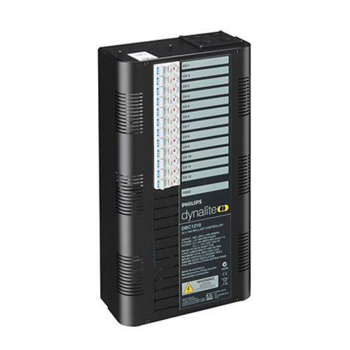 Dynalite DBC1210 is a 12-channel signal dimmer controller featuring a max. load of 10 A per channel - 913703036009 - 8710163506609