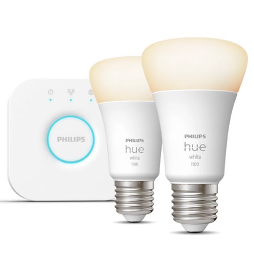 Starter Kit HUE White 2 becuri 9W dulie E27 si bridge - 929002469201 - 8719514289116 - 871951428911600