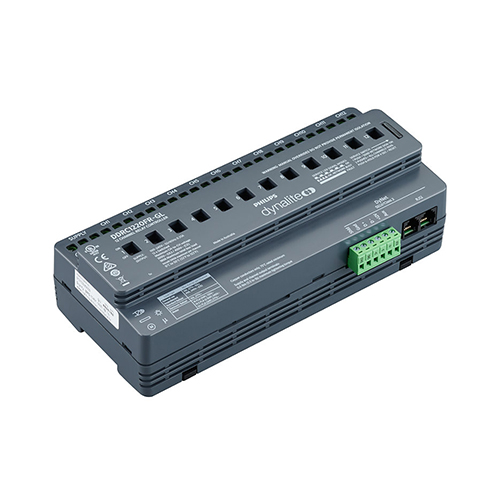 Dynalite DDRC1220FR-GL 12 channel controller supports switched loads of up to 20 A per channel - 913703243009 - 8718696887950