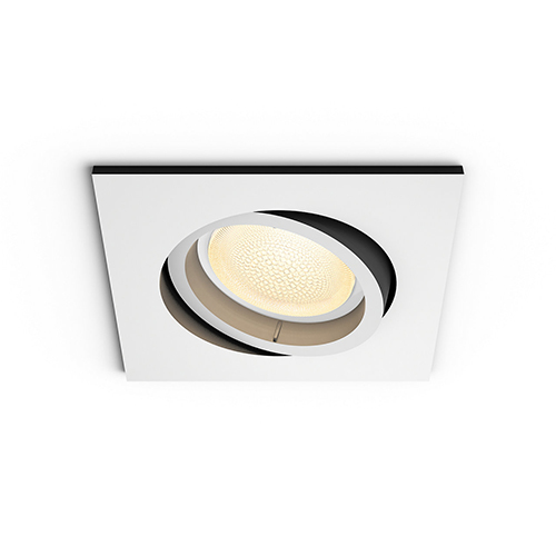 HUE Spot Centura incastrat LED 350lm BT RGB GU10 Patrat Alb - 929003047701 - 8719514338920 - 871951433892000