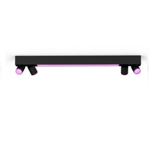 HUE Spot Centris 4 x LED RGB GU10 si 1 x LED RGB 4400lm BT Negru - 929003808801 - 8720169318557 - 872016931855700