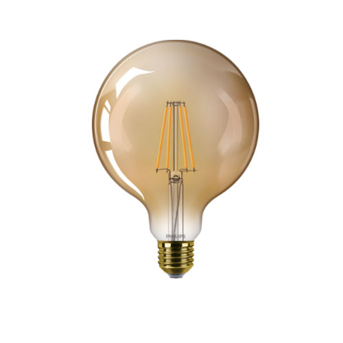 Bec LED Globe G120 Gold Dim 7.3 50W 2200K 640lm E27 15.000h - 929003061868 - 8719514337831 - 871951433783100