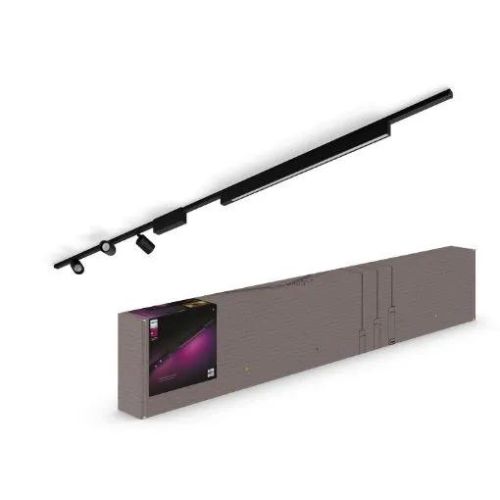 HUE Kit Perifo 3xSpot RGB 1xBara luminoasa RGB 1xSina 1m 1xSina 1.5m si unitate alim 2715mm Negru - 929003117501 - 8719514407800 - 871951440780000