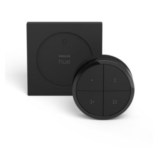 Intrerupator Philips Hue Tap, Wireless, 4 butoane configurabile, IP20, 6cm, Negru - 929003500201 - 8719514440937 - 871951444093700
