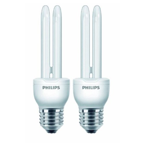 Set 2 becuri economice 14W/827 WW dulie E27 - 8718291721574