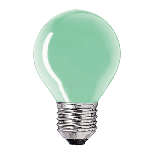 Bec incadescent verde 15W E27 P45 - 921587743329 - 8711500326904 - 871150032690438