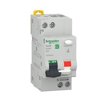 DJC EZ9D22640 Disjunctor diferential RCBO 1P+N 40A C 4.5KA 300mA 2M - EZ9D22640 - 3606489940492 DJC EZ9D22640 Disjunctor diferential RCBO 1P+N 40A C 4.5KA 300mA 2M - EZ9D22640 - 3606489940492