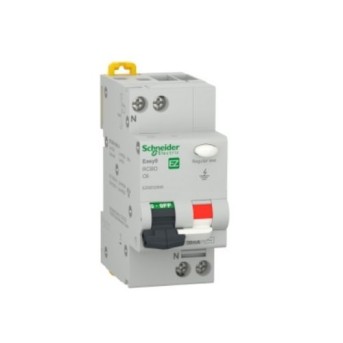 DJC EZ9D32606 Disjunctor diferential RCBO 1P+N 6A C 4.5KA 30mA 2M - EZ9D32606 - 3606489940355