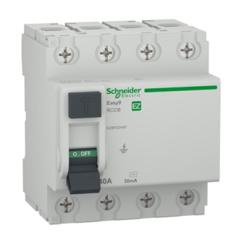 EZ9R32440 Intrerupator diferential RCCB 4P 40A 6KA 30mA 4M - EZ9R32440 - 3606489940300