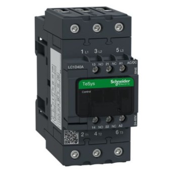 LC1D40ABNE Contactor 3P 40A AC3 24-60 AC/DC - LC1D40ABNE - 3606480988202