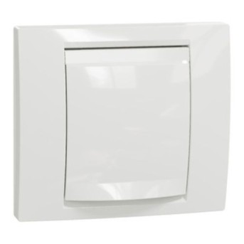 NU044218 New Unica Capac cu rama si suport 2 module Alb - NU044218 - 3606489452025