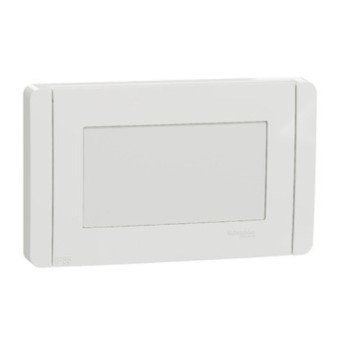 NU055418 New Unica Capac cu rama si suport 4 module Alb - NU055418 - 3606481952691