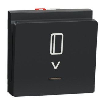 NU328354 New Unica Intrerupator cartela 10A 2 module Antracit - NU328354 - 3606489455828