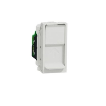 Priza NU341018 RJ45 UTP cat 5 cu obturator 1 modul alb - NU341018 - 3606489466855