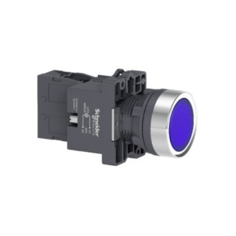 XA2EW36B1 Buton iluminat 24V AC/DC 1NO Albastru - XA2EW36B1 - 3606480674037