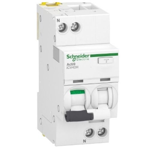 DJC A9DE4610 Disjunctor diferential RCBO 1P+N 10A C 10KA 30mA AC 2M - A9DE4610 - 3606481328458