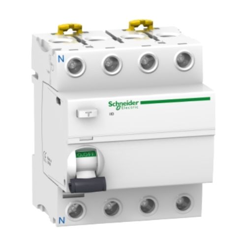 A9R12463 Intrerupator diferential RCCB 4P 63A 10KA 100mA 4M - A9R12463 - 3606480089343