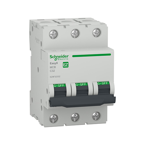 Disjunctor tripolar EZ9F32332 32A curba C 4.5KA 3 module - EZ9F32332 - 3606481493071