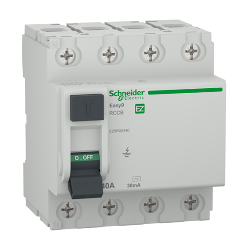EZ9R32440 Intrerupator diferential RCCB 4P 40A 6KA 30mA 4M - EZ9R32440 - 3606489940300