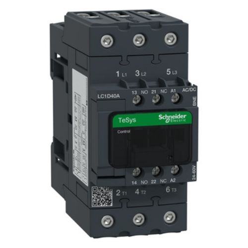 LC1D40ABNE Contactor 3P 40A AC3 24-60 AC/DC - LC1D40ABNE - 3606480988202