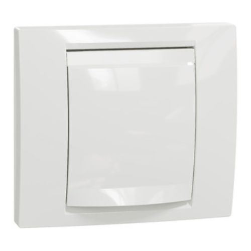 NU044218 New Unica Capac cu rama si suport 2 module Alb - NU044218 - 3606489452025