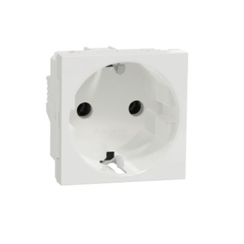 Priza NU303618 standard german 16A 2P+E 2 module alb - NU303618 - 3606489453848