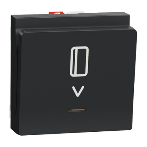 NU328354 New Unica Intrerupator cartela 10A 2 module Antracit - NU328354 - 3606489455828