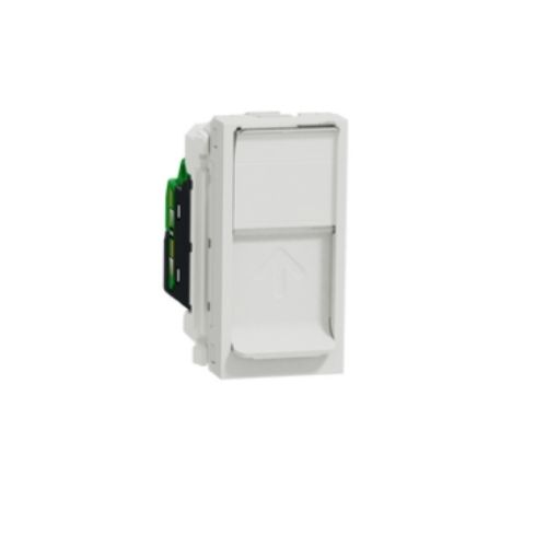 Priza NU341018 RJ45 UTP cat 5 cu obturator 1 modul alb - NU341018 - 3606489466855